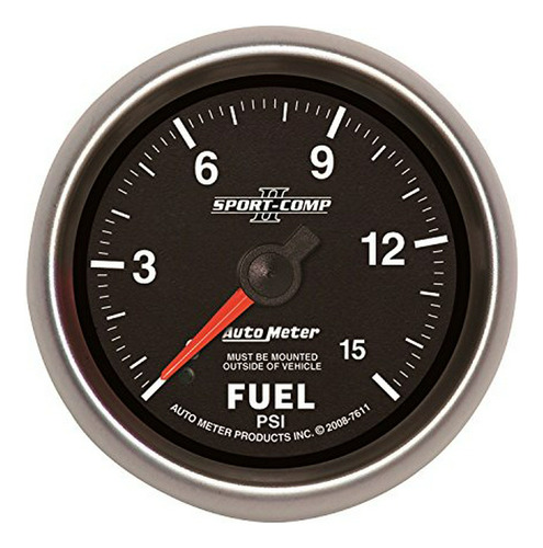 Auto Meter 7611 Sport-comp Ii *******  0-15 Psi Mecánica No 