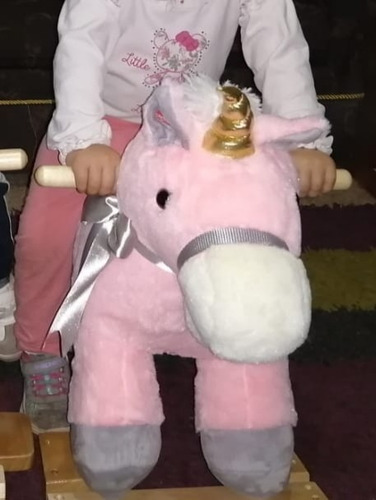 Caballito Unicornios Rosado Balancin