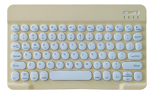 Teclado Bluetooth, Plano Posterior En Color, Teclado De Tapa