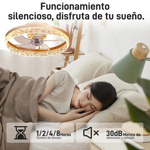 Ventilador de Techo Merion MER+FSD+01 con Palas de Plástico Estructura