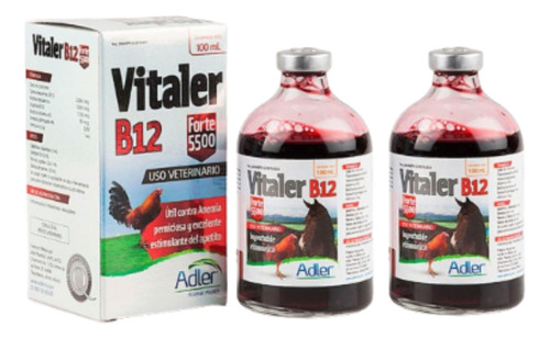 2 Pack Vitamina B12 Forte 5500 Vitaler 100 Ml