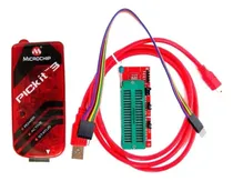 Comprar Programador Pickit 3 Kit Pic Microchip+base Electronics