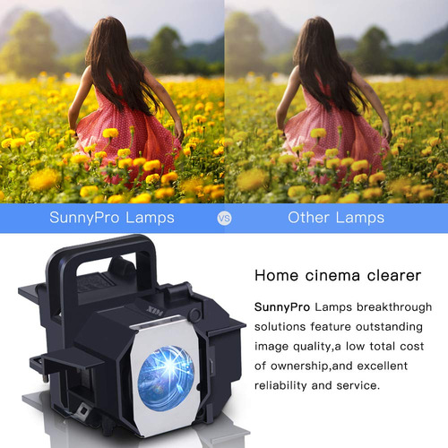 Sunnypro Projector Lamp 5 Lámpara De Proyección, Elp49