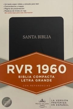 Bibia Compacta Letra Grande, Negra Rvr 1960 - B&h Amp