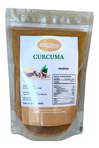 Cúrcuma Orgánica En Polvo 250 Gr