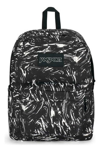 Jansport Mochila Superbreak Marbled Motion 26l Js0a4qutgm1 Color Negro Diseño de la tela Estampado