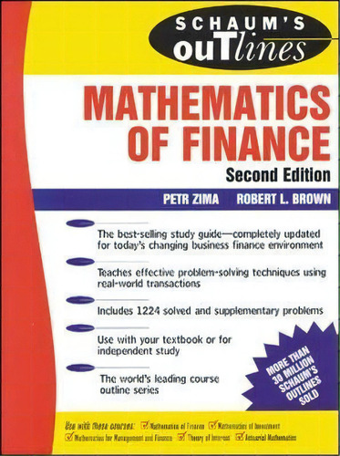 Schaum's Outline Of Mathematics Of Finance, De Robert Brown. Editorial Mcgraw-hill Education - Europe, Tapa Blanda En Inglés