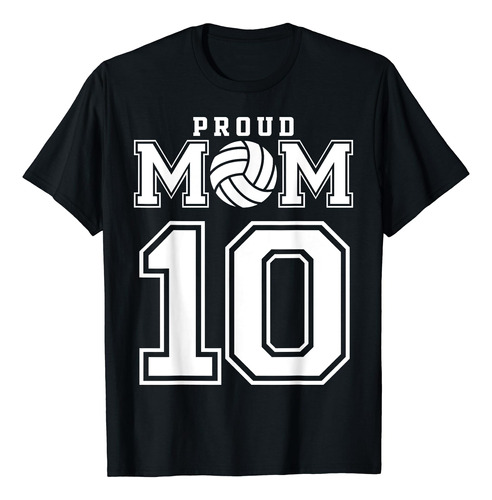 Camiseta Personalizada De Voleibol Para Mamá Número 10 Pe.