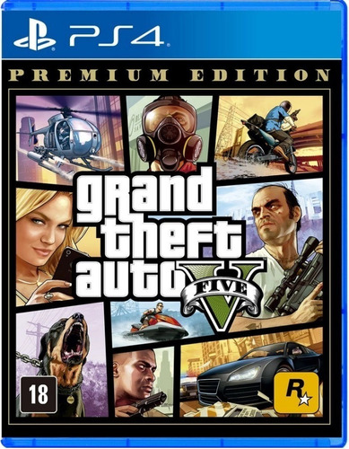 Gta 5 Premium Edition Ps4 Mídia Física Lacrado Novo Original