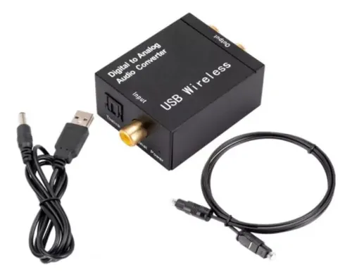 Conversor Audio Digital Optico A Analogico Bluetooth + Rca