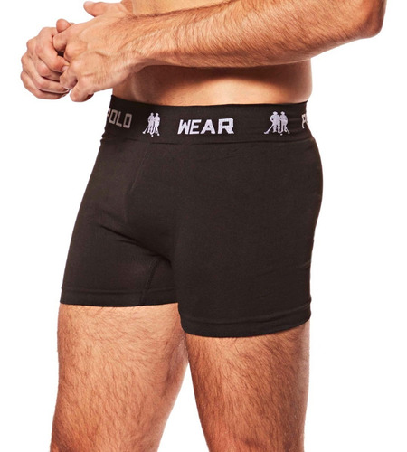 Imagem 7 de 9 de Kit Com 12 Cuecas Masculina Boxer Em Microfibra Polo Wear