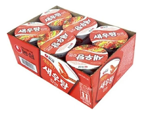 Nongshim Ramen Camaron Cup 67g Caja Con 6 Pza