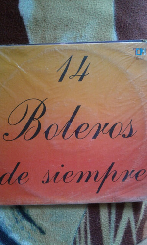 Disco De Vinilo.14 Boleros De Siempre.