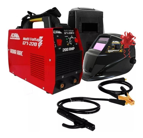 Kit Soldadora Inversora 6701 + Careta Electrónica 6712 Adir