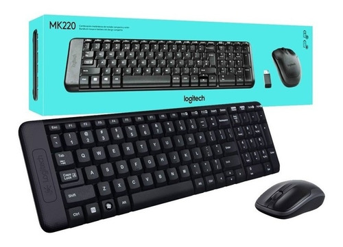 Kit Combo Teclado Y Mouse Inalambrico Logitech Mk220