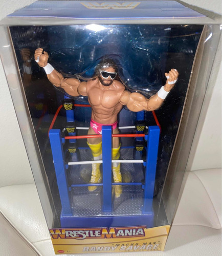 Wwe Wrestlemania Macho Man Randy Savage In Ring Cart Figura