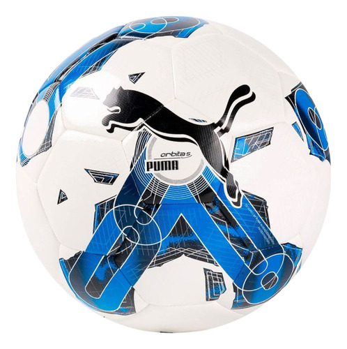 Balon Puma Orbita 5 Hyb Para Fútbol Numero 5 Blanco/azul 