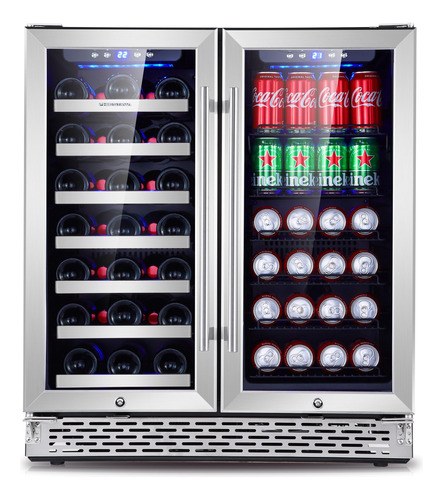 Phiestina Refrigerador De Vino Y Bebidas De 30 Pulgadas, Enf