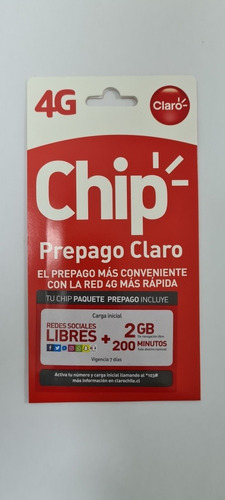 Pack 10 Chip Prepago Claro Al Mayor