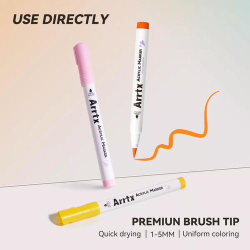 - For Acrílica Tinta Markers Arrtx 36 Cores -