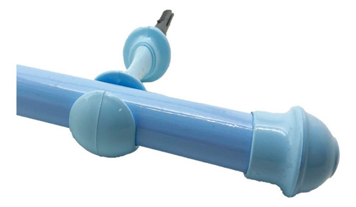 Varão De Cortina Simples 19mm (fino) 2 Metros Cores Cor Azul