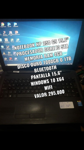 Notebook Hp 250 G5 I3 (Usado)