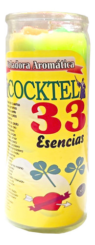 Veladora Aromatica, Veladora, Cocktel 33 Esencias, Aromatica