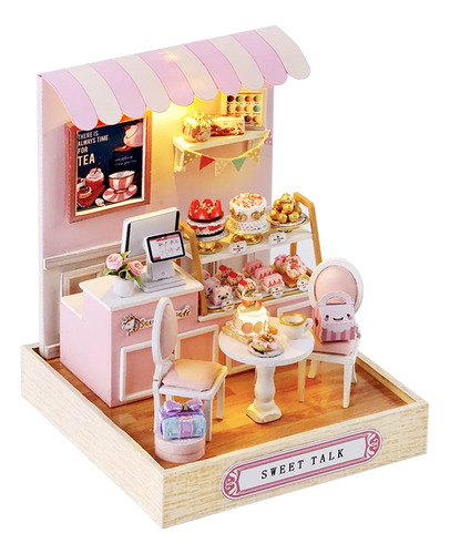 Casa De Muñecas Kisoy Dollhouse En Miniatura Con Kit De Mueb