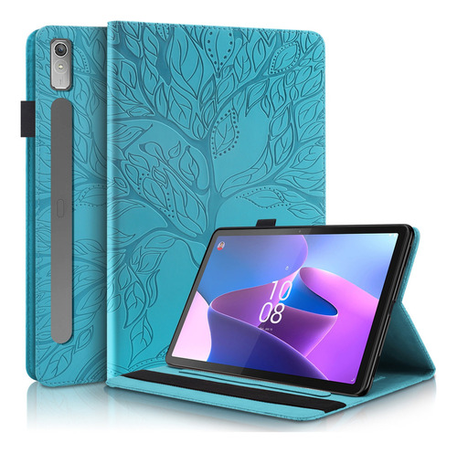 Funda De Piel Life Tree Para Lenovo Tab P11 Pro Gen 2