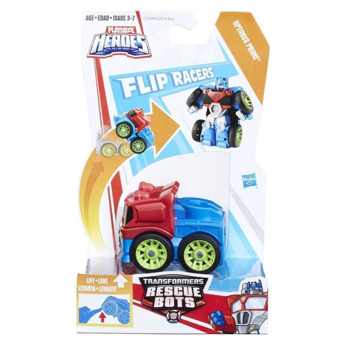 Transformers Rescue Bots Flip Racers Optimus Prime