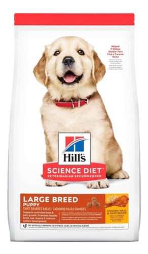 Imagen 1 de 1 de Alimento Hill's Science Diet Puppy Large Breed para perro cachorro de raza grande sabor pollo y avena en bolsa de 30lb