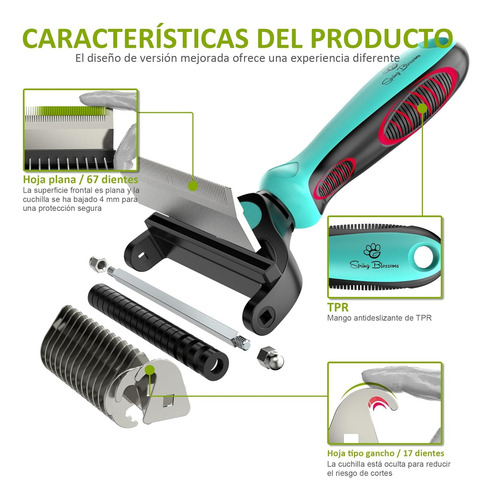 Profesional Cepillo Para Perro Chihuahua Cabeza Dual 2 En 1