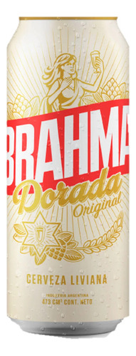 Cerveza Brahma Dorada Lata 473 Cc X 9 Unidades