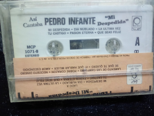 Pedro Infante Mi Despedida Cassette Peerless (Usado)