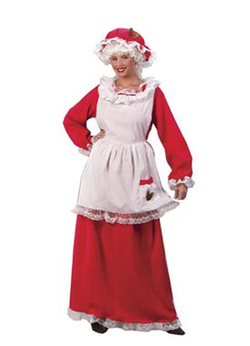 Disfraz De Mrs. Claus Para Mujer Talla: Única Halloween