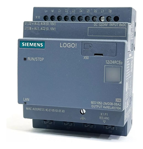 Clp 12/24rceo 8di(4ai)/4do 6ed1052-2md08-0ba2 Logo Siemens