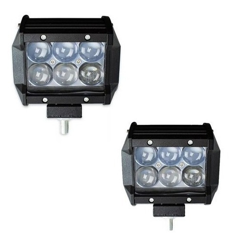 Faros 6 Led Tipo Lupa 18w 1260 Lumens