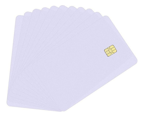 Tarjetas Plásticas Carnet Pvc Blanca Smart Chip Cr80 Fm4442