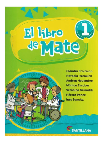 El Libro De Mate 1 Santillana Usado Microcentro Flores