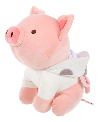 Miniso Peluche Cerdito Sentado Con Capucha De Vaca 27.9x21.2