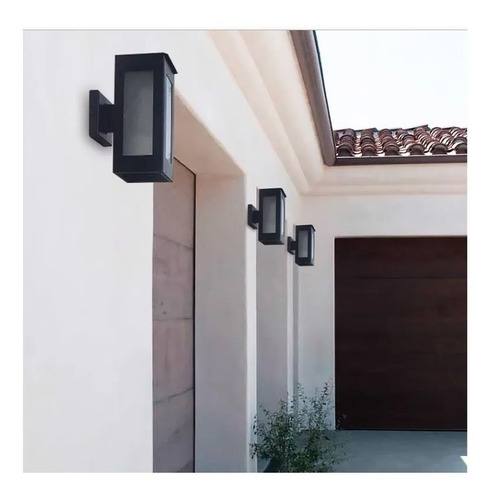 Imagen 4 de 7 de Farol Exterior Moderno Aplique Pared Hierro Iluminacion Led
