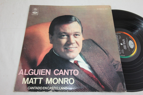 Vinilo Matt Monro Alguien Cantó 1969 En Castellano (Usado)