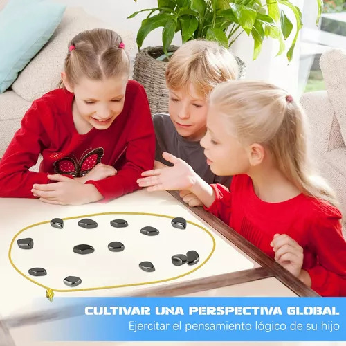 Juego Mesa Damas Magnétic Niños Con Tablero Y Piezas Ajedrez