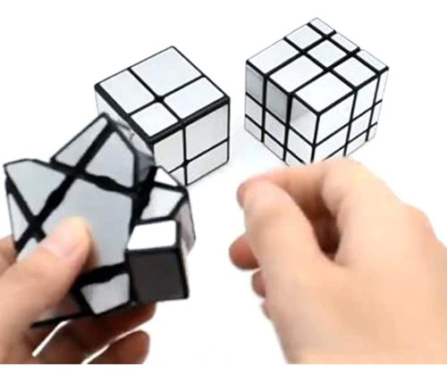 Sun-way Ghost Mirror Cube - Juego De 1 Cubo De 3 X 3, 2 X 2,