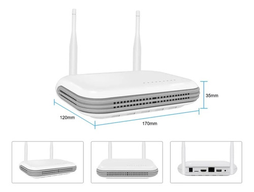 Nvr Mini Gravador Compatível Com Câmeras Wifi Onvif 8 Canais
