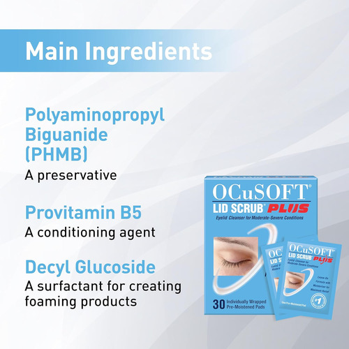 Ocusoft Lid Scrub Plus Almohadillas Prehumedecidas Orig.
