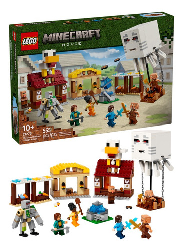 Lego® Minecraft® O Ataque Do Balão Ghast À Vila 21273 555 Minecraft