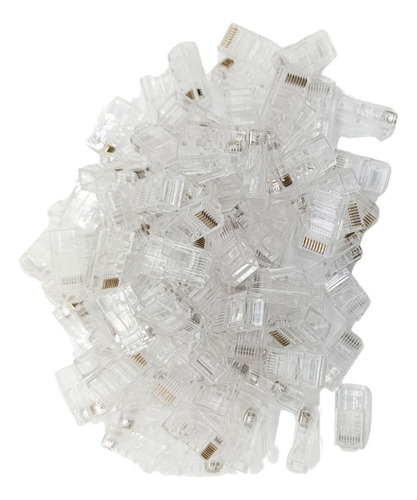 100 X Fichas Rj45 Hemmel Cat5e Calidad Estandar Red Lan Utp