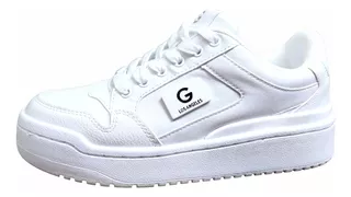 Tenis Guess Plataforma Blanco Casual Dama Original Marlen