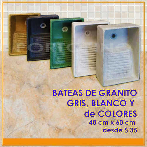 Bateas De Granito En Colores